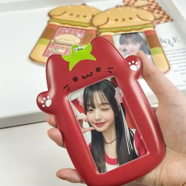 Plush Fox Photocard Holder Keychain 4