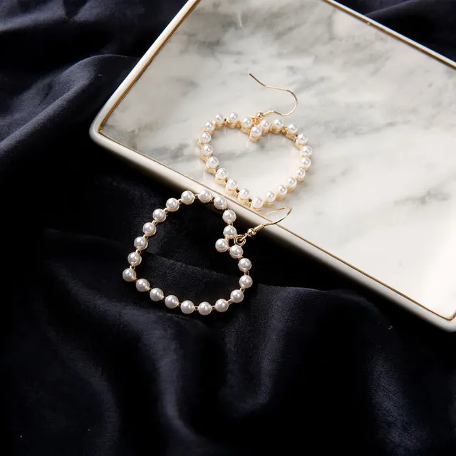 Pearl Heart Earrings 1