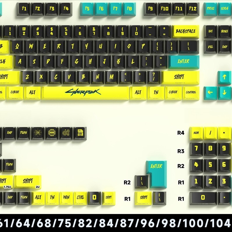 Personalized Anime Keycaps 129/135 Keys 2