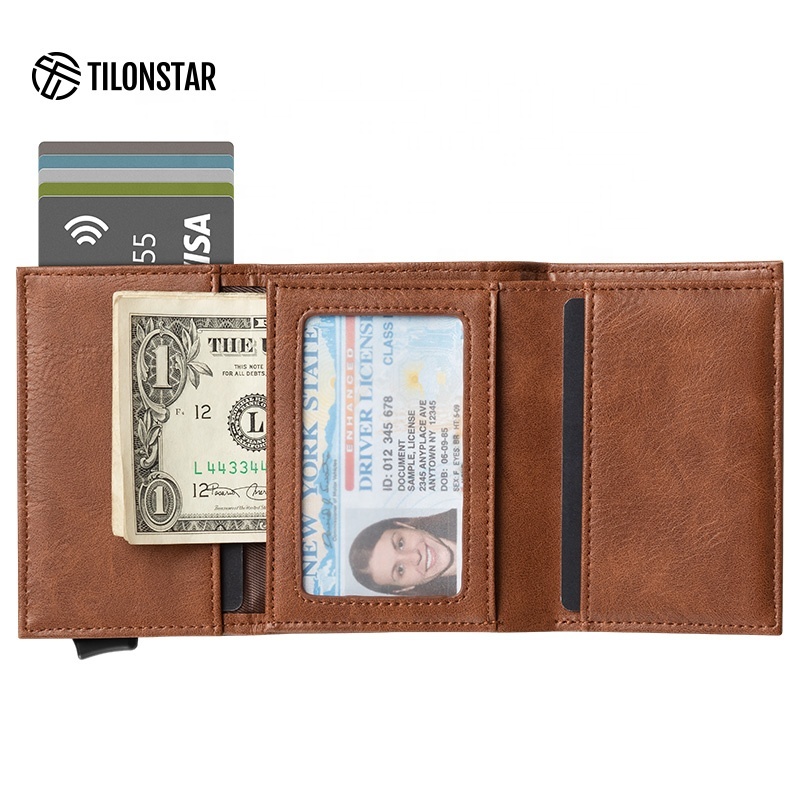 RFID Blocking Pop-Up Card Wallet Money Clip 2
