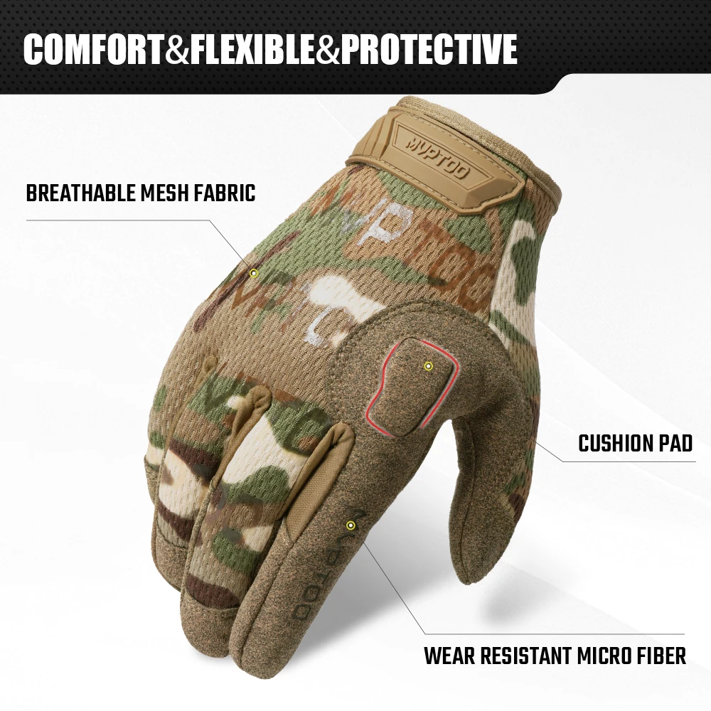 TouchScreen Taktische Handschuhe Camouflage Paintball Schießen Airsoft Kampf 2