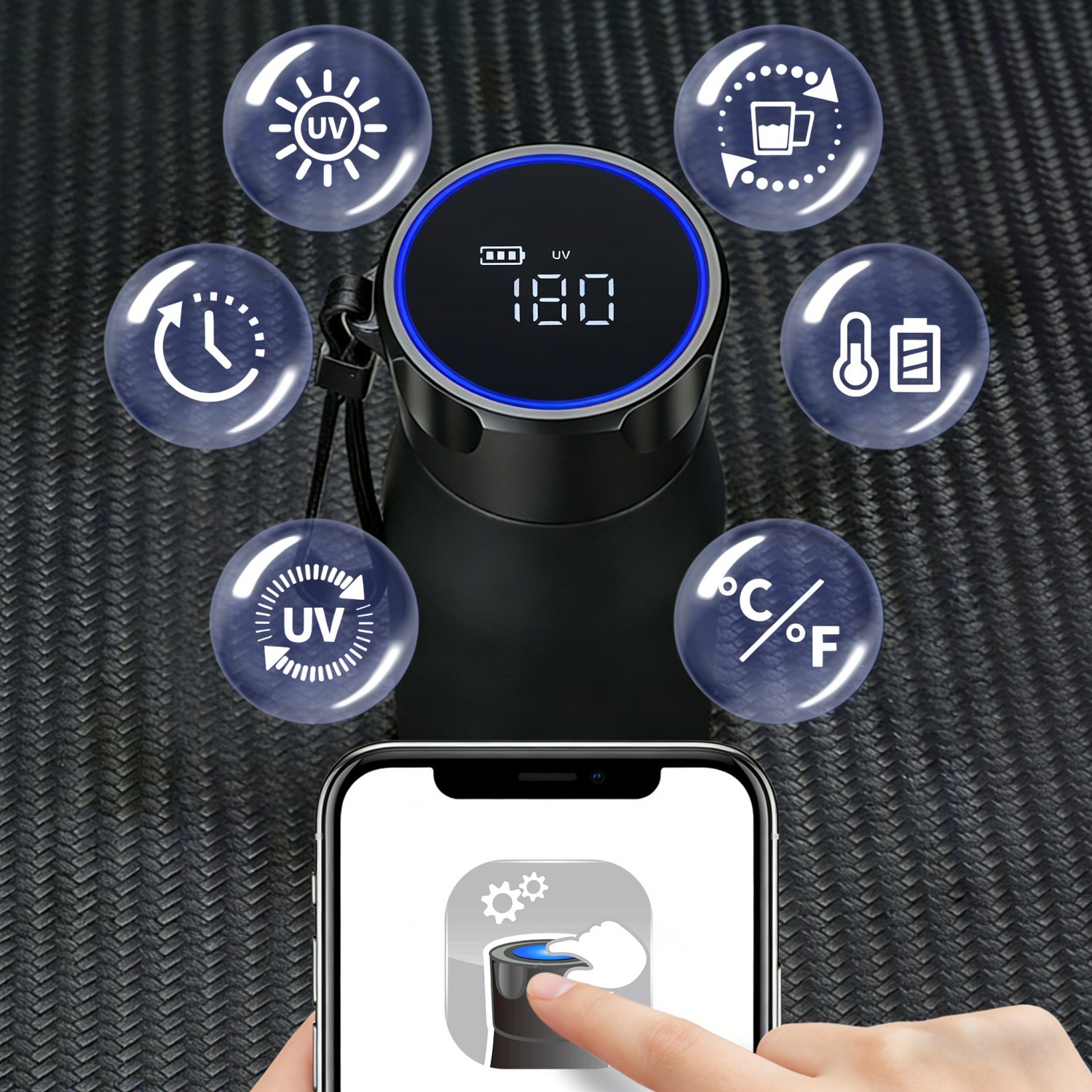Smart Stainless Steel Water Bottle App Vacuum Flasks 2