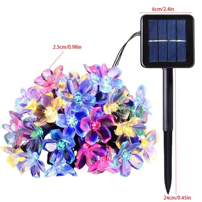 Waterproof Solar Sakura String Lights, 200 LEDs 2