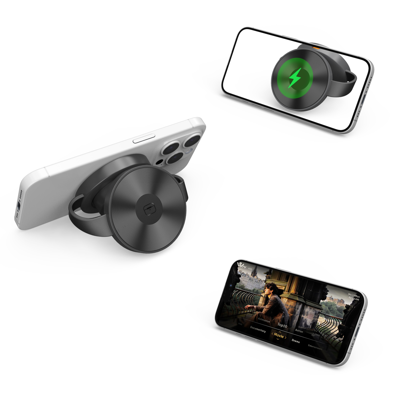 Magsafered 3 in 1 Portable Charging Station Wireless 3