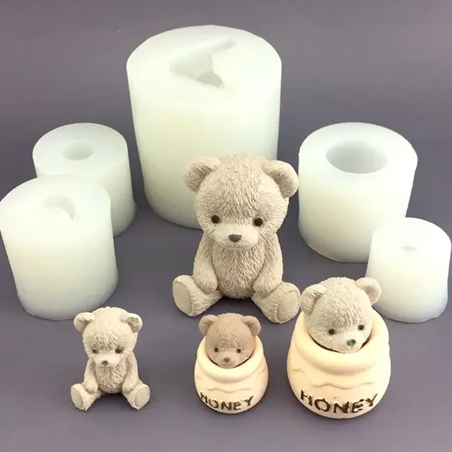 Teddybär-Silikonform 3