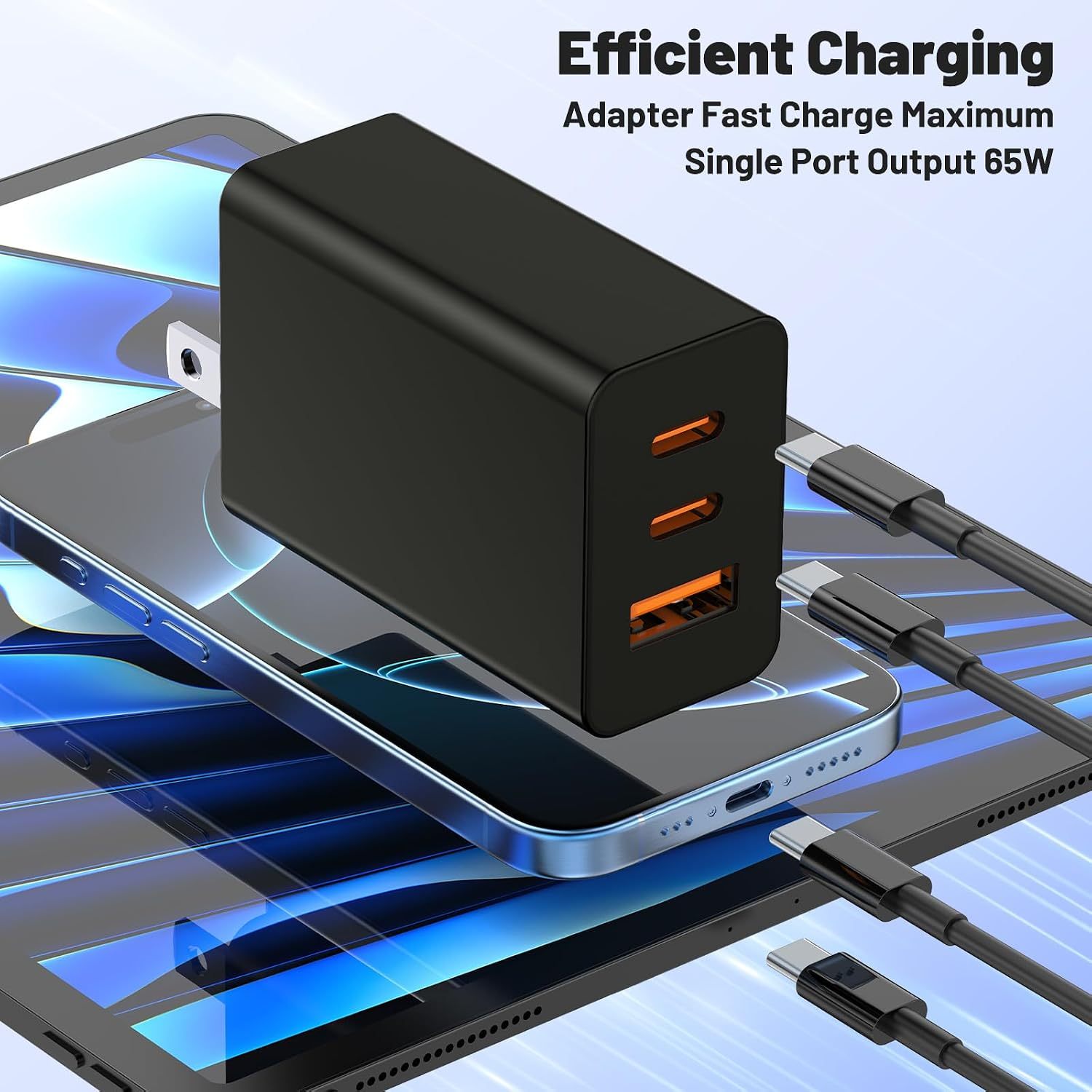 Foldable GaN 65W USB-C Travel Charger 2