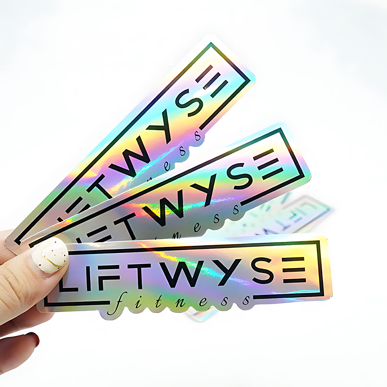 Adhesive Waterproof Hologram Holographic Mini Stickers Laptop Decorative 3
