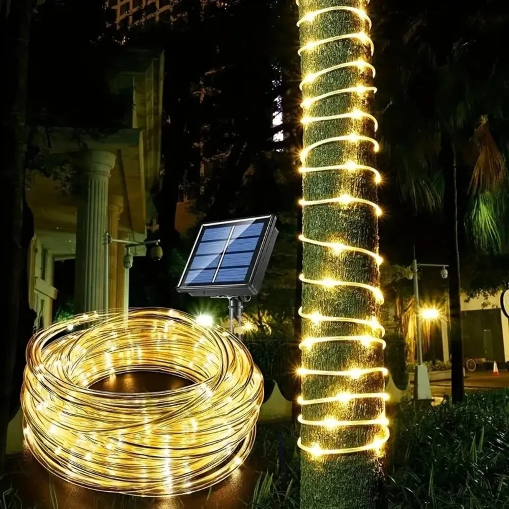 Outdoor Solar Rohr Seil Led Licht Garten Weihnachten 3