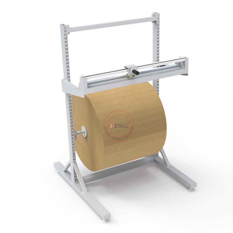 Bubble Wrap Cutter with Roll Holder for Packing Table