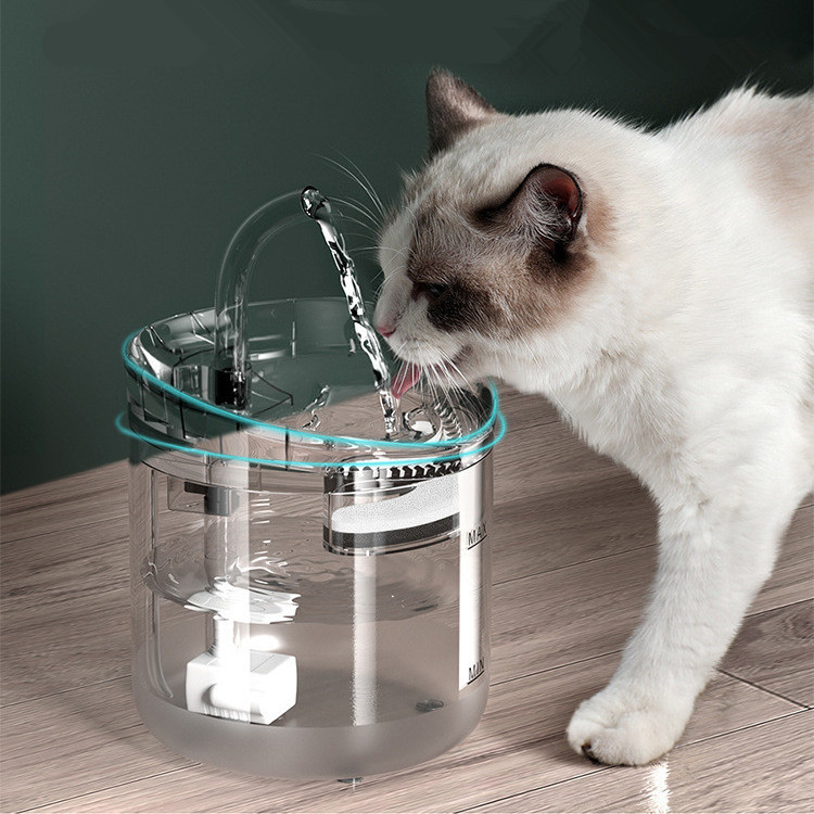 Smart Automatic Pet Water Fountain 2L Recirculate Filtering 3