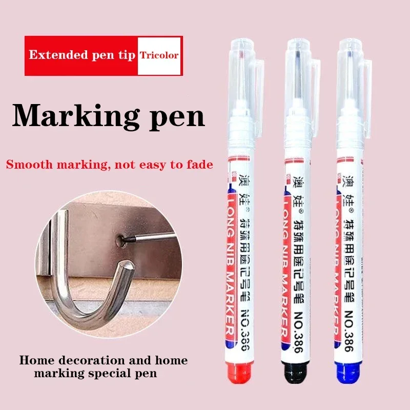 Waterproof Long-Nib Metal Marker Pens 2