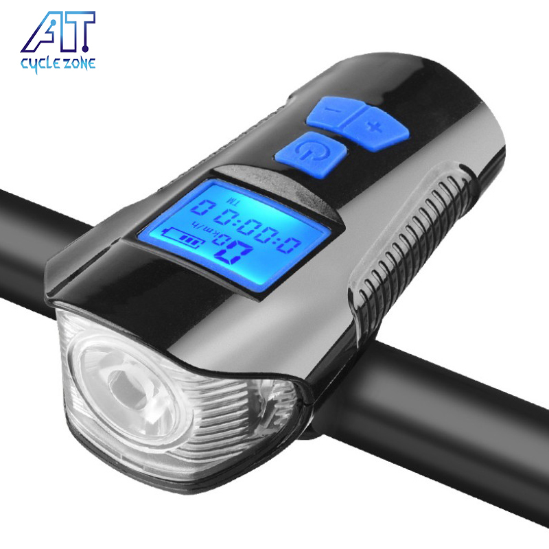 4 Light Modes Speed Meter Horn Battery Rechargeable