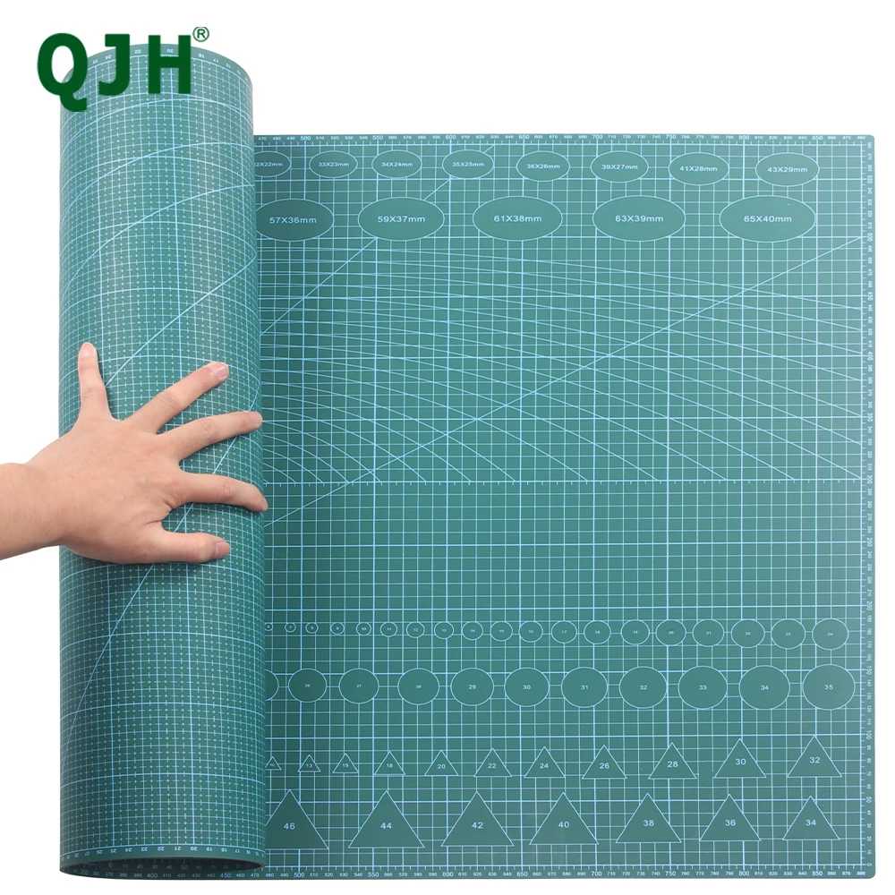 QJHA1 Doppelseitige Selbstheilende PVC-Schneidematte für DIY LeatherCraft Board