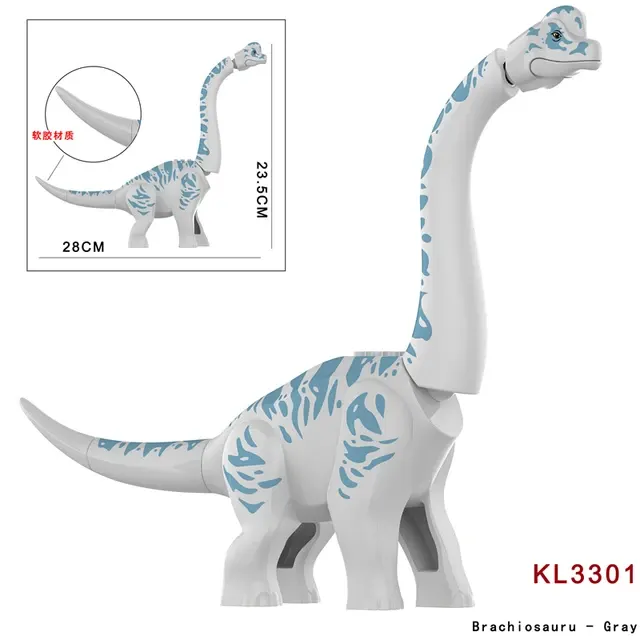 Colorful Brachiosaurus Dinosaur Building Bricks 4