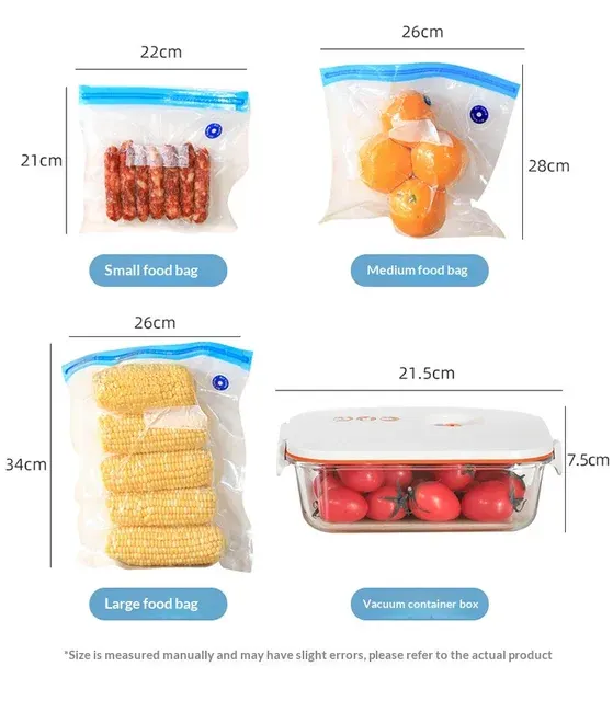 USB Handheld Vacuum Sealer Pump with Bags 1