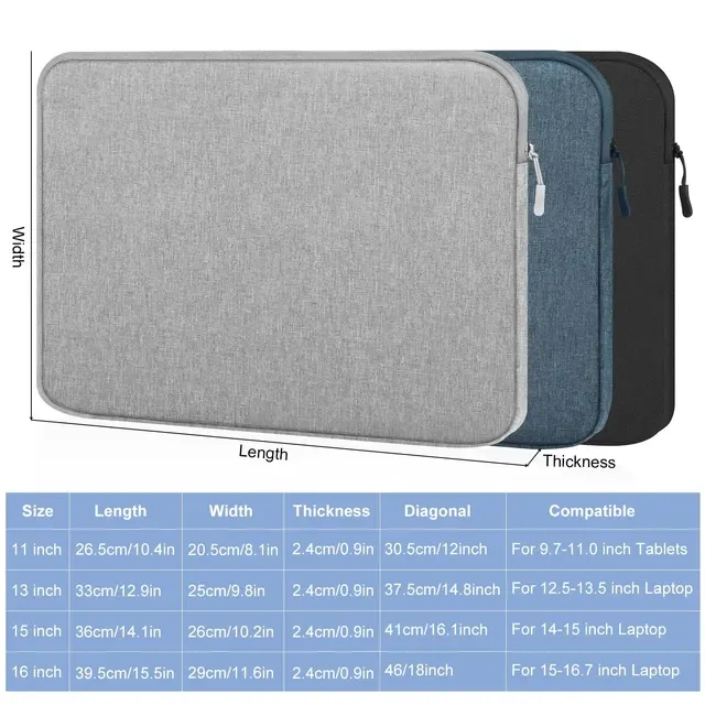 11–16 Inch Laptop Sleeve with Handle 2