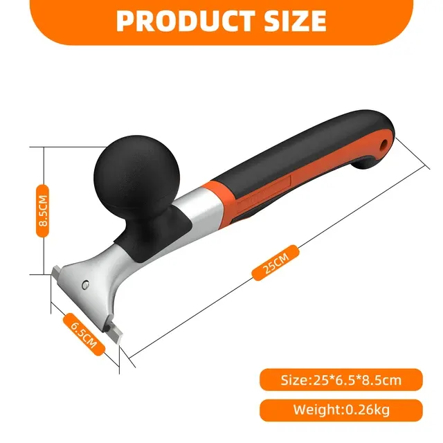 Viladepot Scraper Tool Premium Ergonomischer Hartmetallschaber zum Entfernen 3