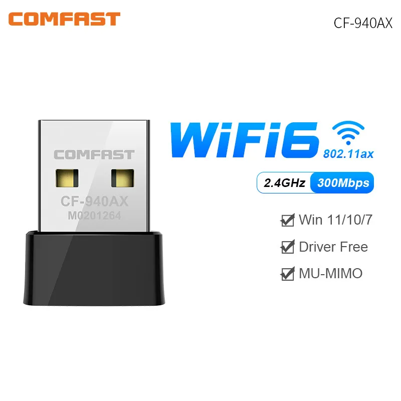 WiFi6 AX600 Driver-Free USB WiFi Adapter 2