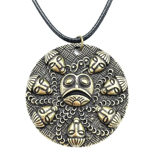 Om Medallion Pendant Necklace 2