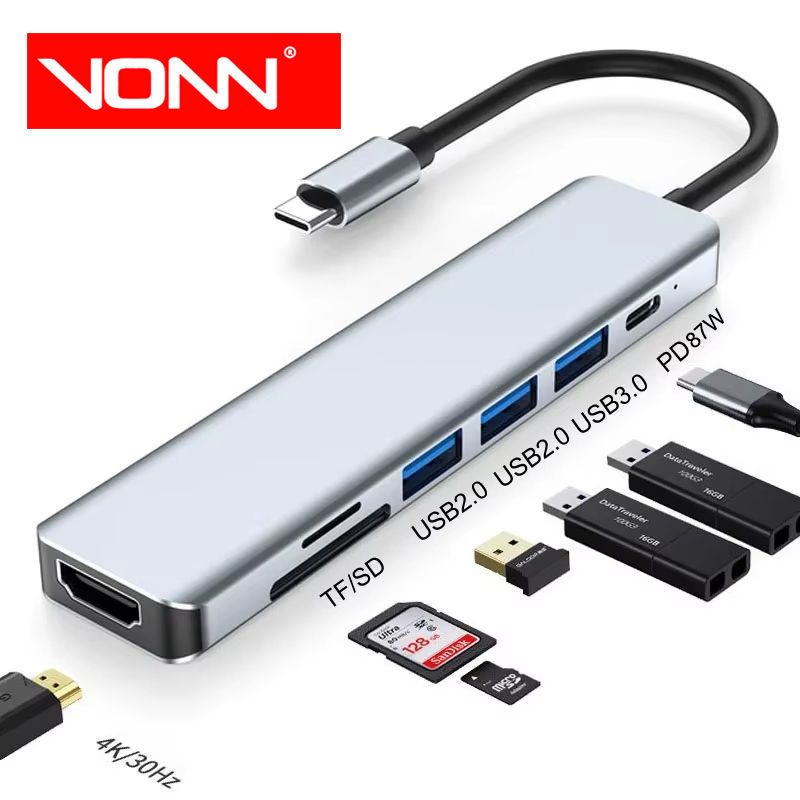 VONN Multiport 7 in 1 USB Type-c Aluminum