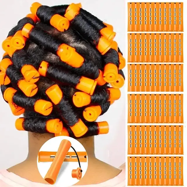 10-Piece Heatless Hair Curling Rods 2