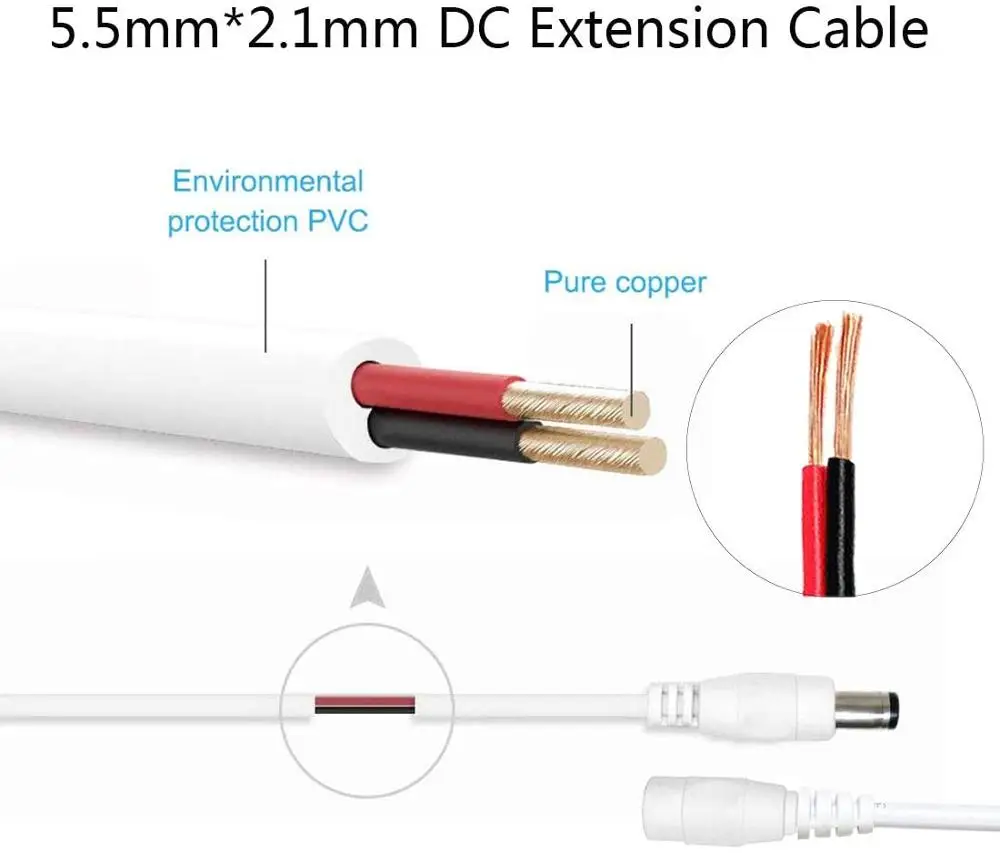 DC Power Jack Plug 5.5 x 2.1 mm 4
