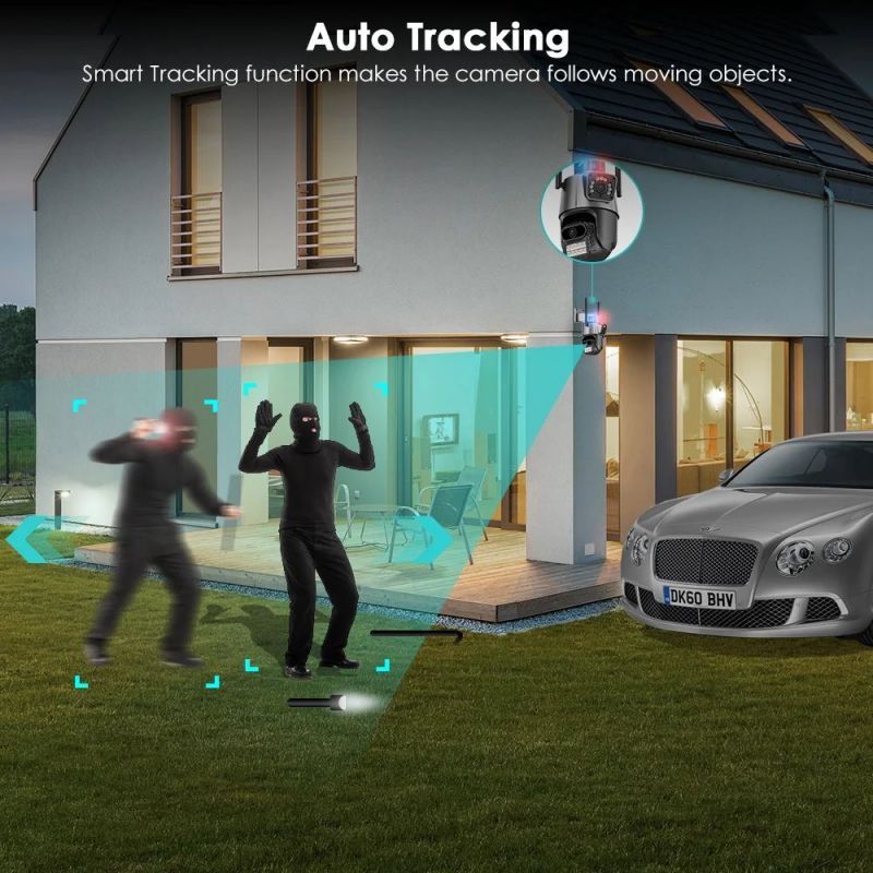 Dual-Lens 4G Security Camera with Night Vision 4