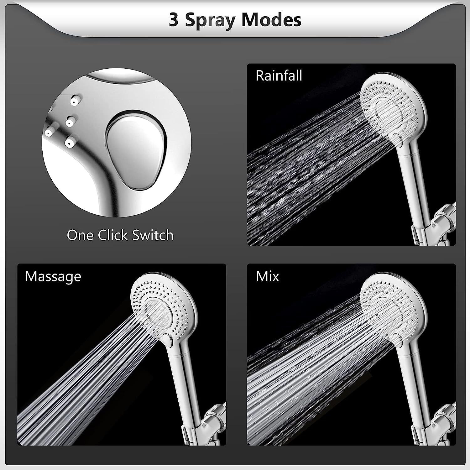 Activated Carbon Filter Shower Head 2