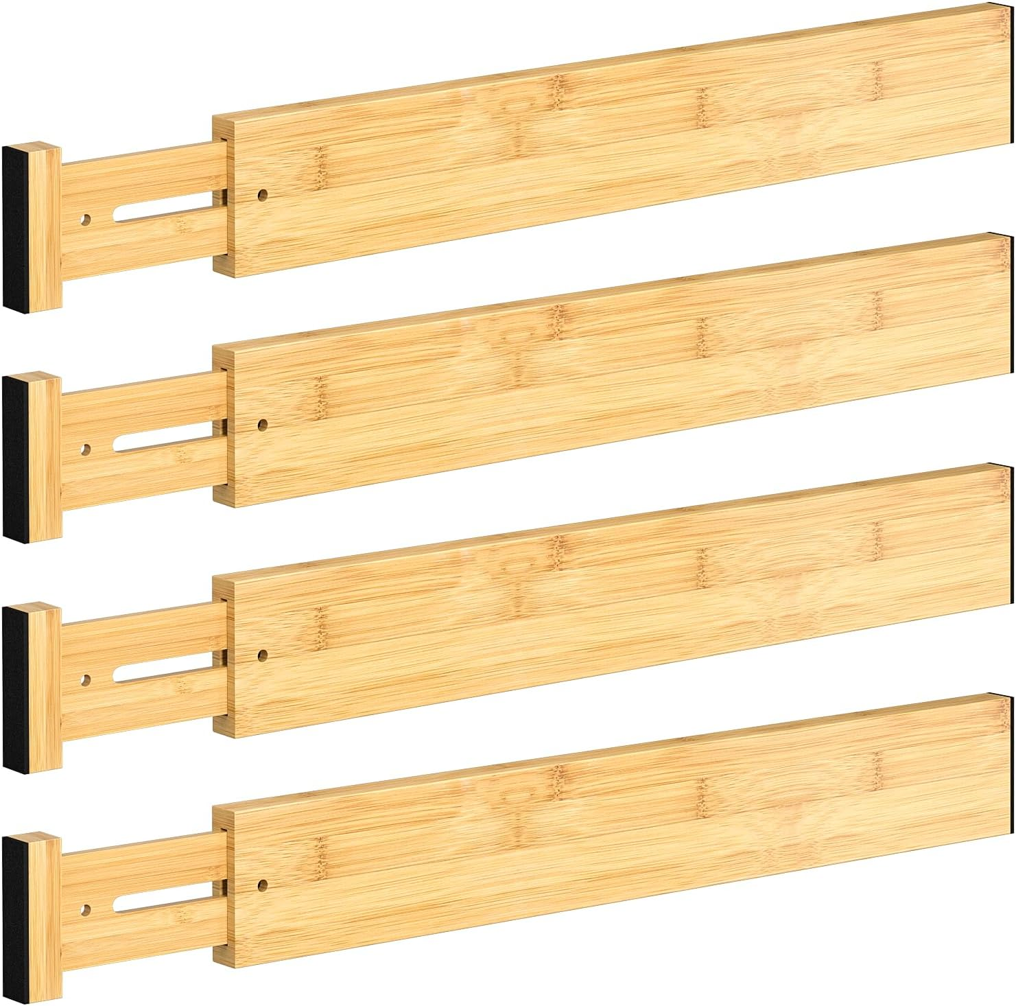Schubladen Trenner Natural Drawer Divider Kitchen Organizer Adjustable
