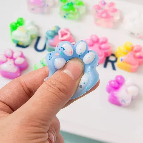 Mini Cat Paw Squishy Toy 10-Pack