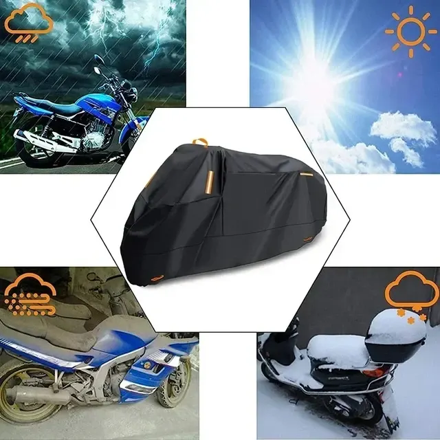 210D Motorcycle Cover for Indoor Outdoor Use 3