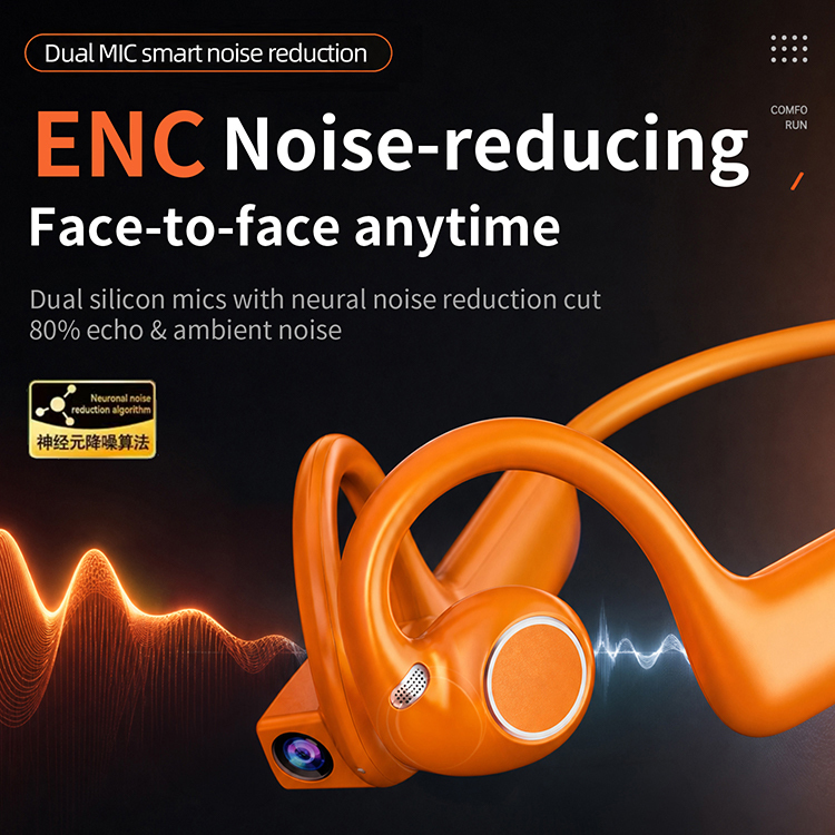 Wireless Open Ear Bone Conduction Headphones With Camera 4