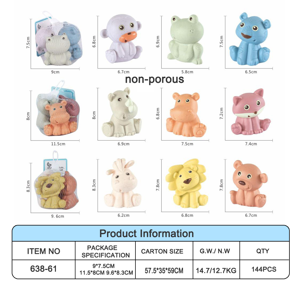 Silicone Ocean Animal Baby Bath Toys 2