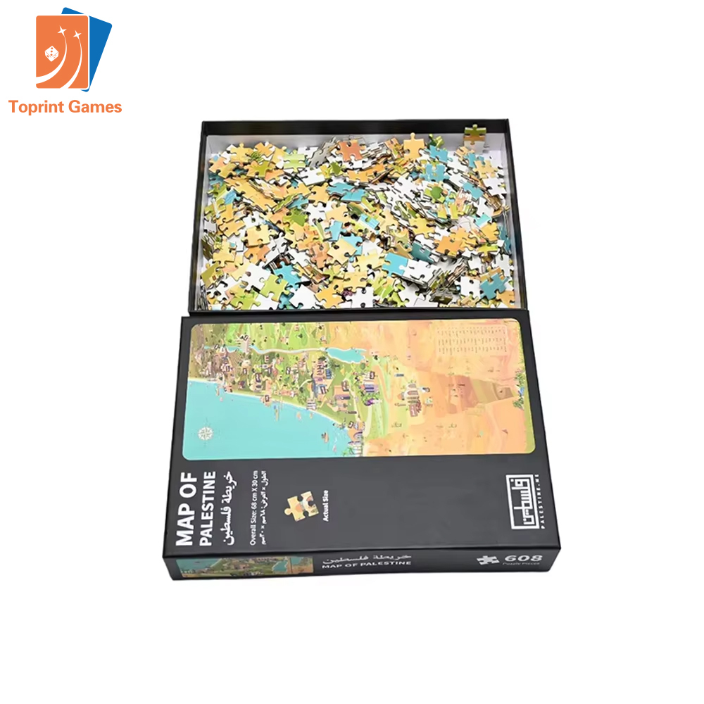 Die-Cut Map Large Puzzle 1000 Pieces