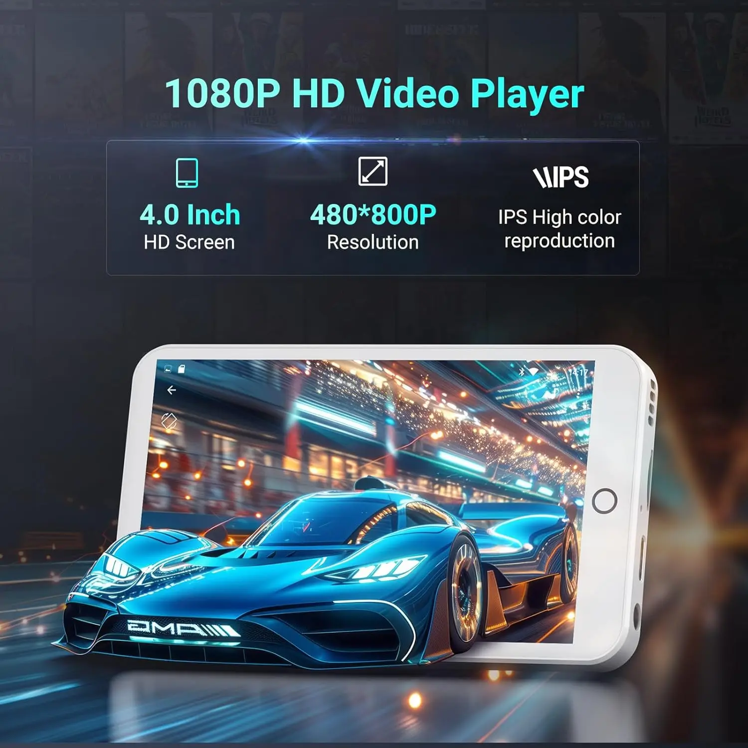 Android 13 MP3 MP4 Player 32GB 96GB mit 3