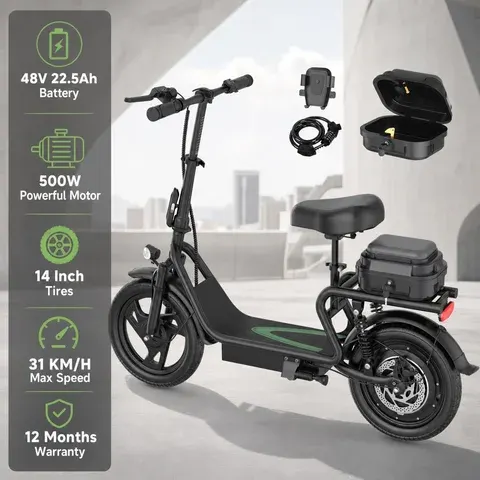 electric scooter with seat