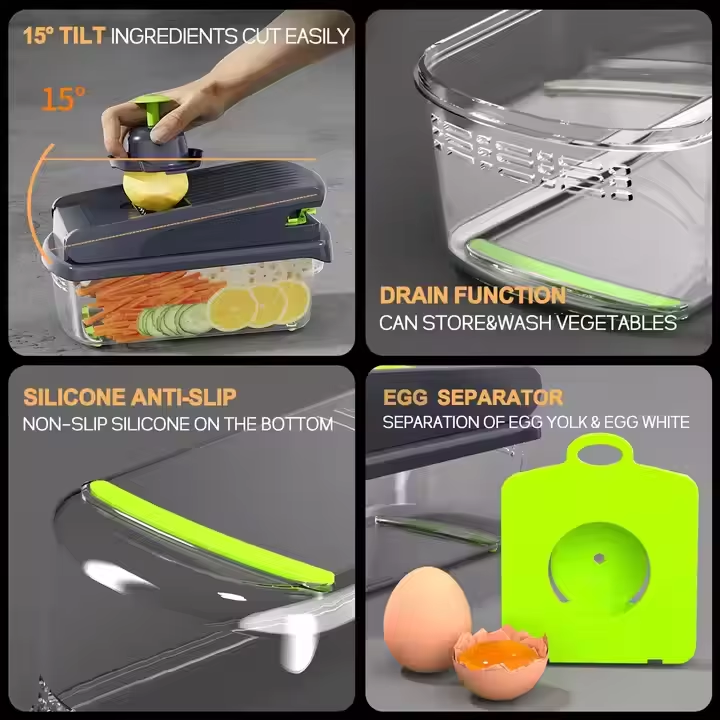 Multifunctional 15 in 1 Food Chopper Kitchen Vegetable 2