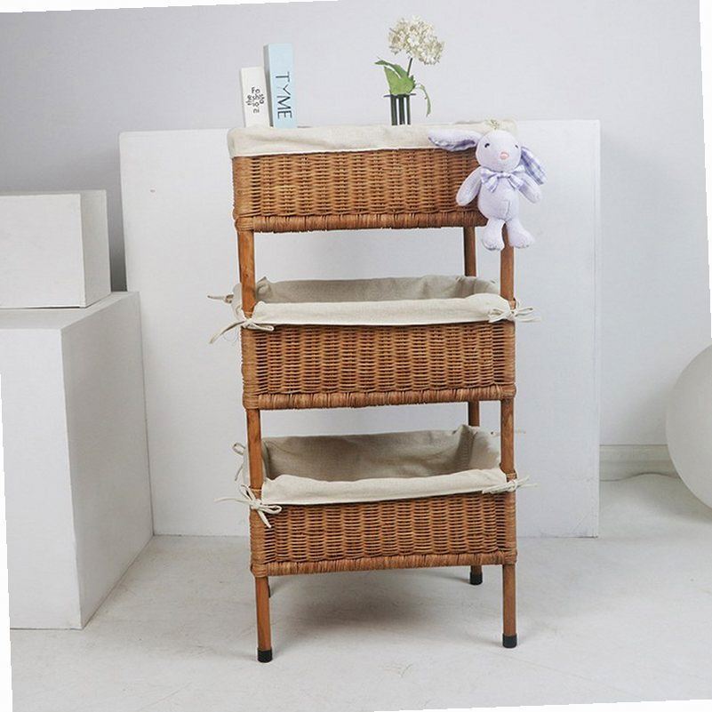Purple Towel Basket With Handle 4