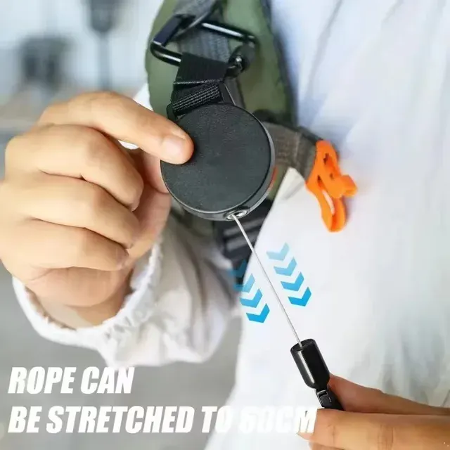 Einziehbarer Anti-Diebstahl-Handyhalter mit Karabiner 3