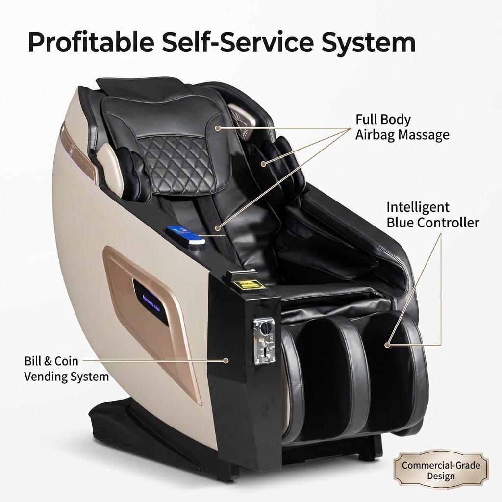 Coin-Operated Full Body Airbag Massage Chair 2