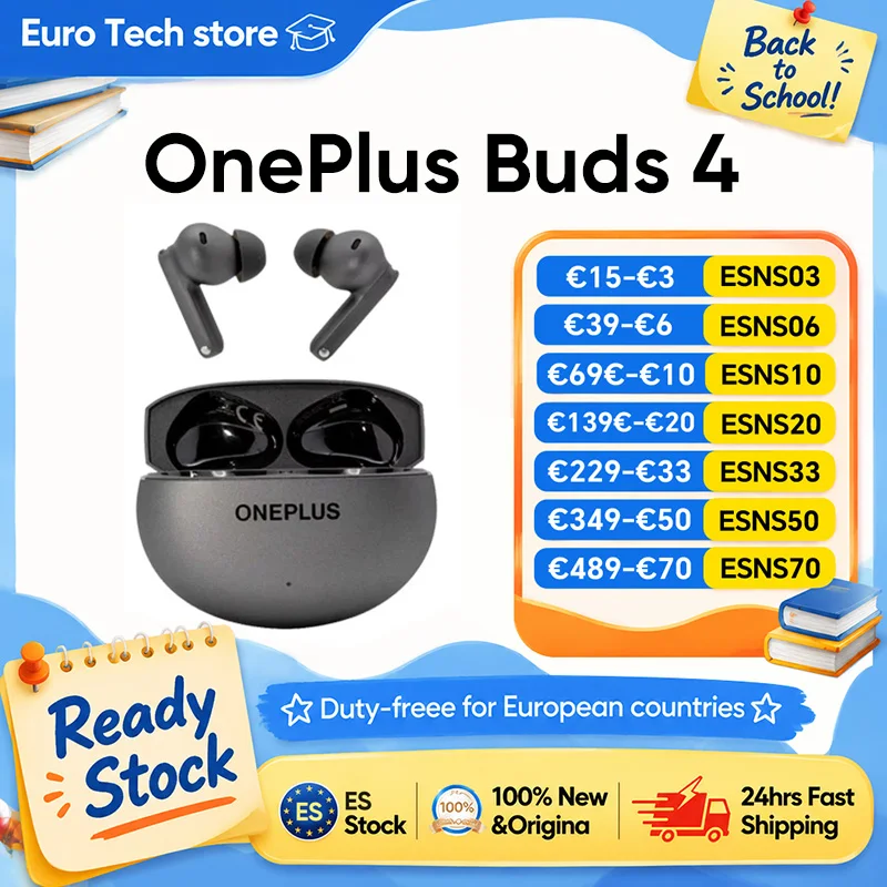 Original OnePlus Buds 4 Globale Version Aktive Geräuschunterdrückung