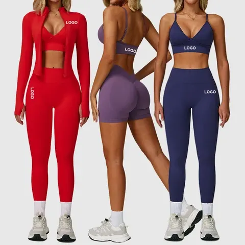 Nahtloses Fitness Sportset für Damen