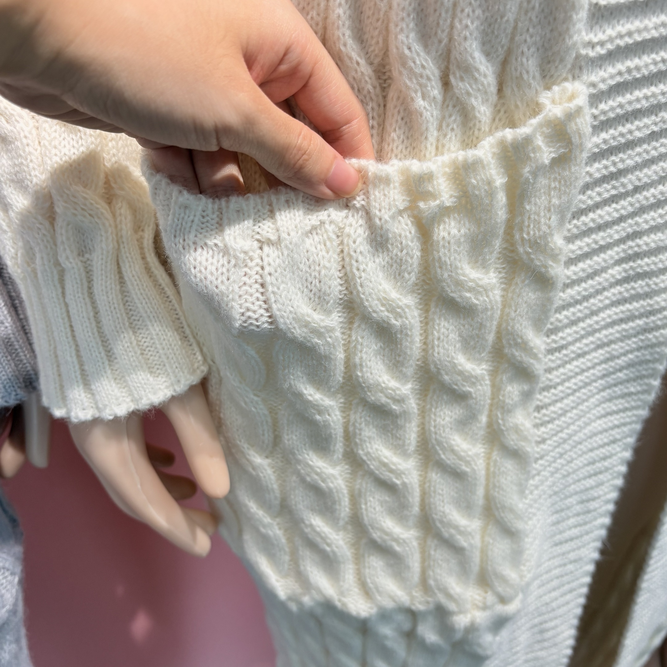 Women's Long Knit Cardigan with Pockets 4