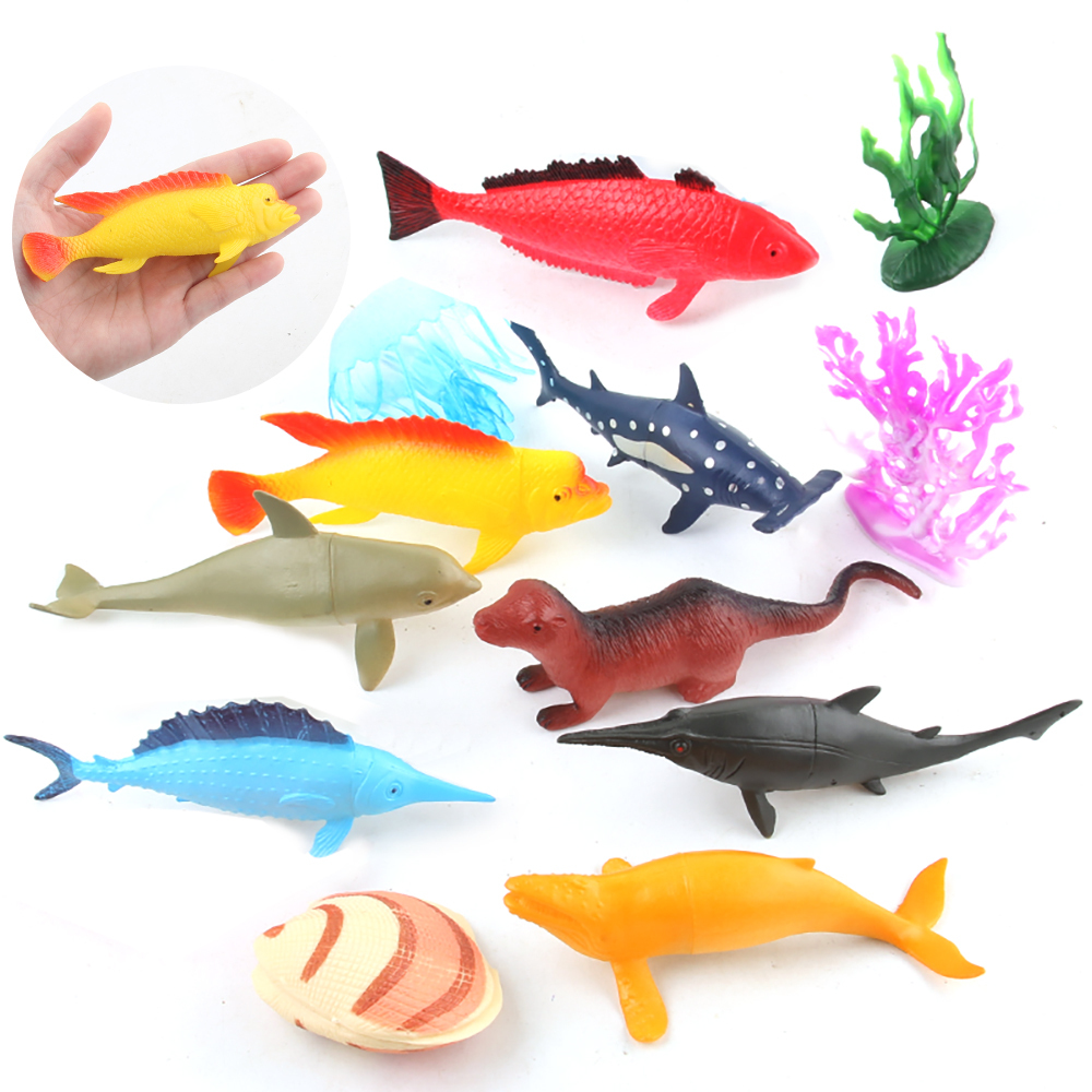 12-Piece Marine Animal Bath Toy Set 3