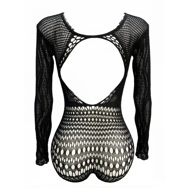 Mesh Beach Cover-Up Bodysuit 4