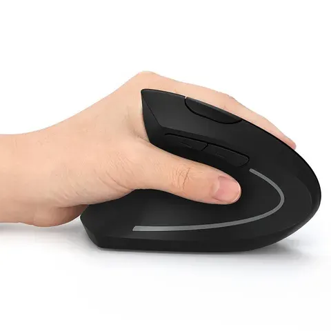 Ergonomic Vertical Wireless Mouse for Left-Handed