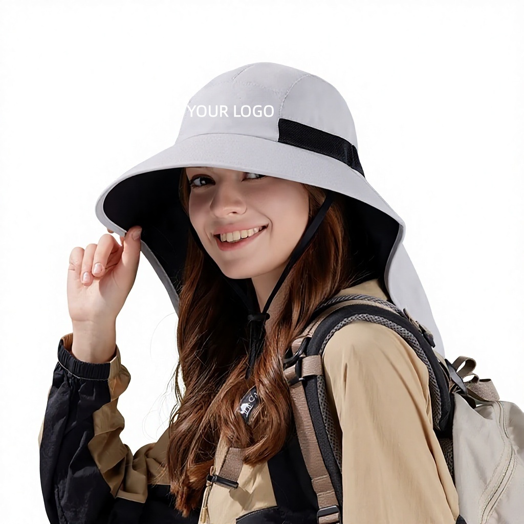 Summer Sun Protection Bucket Hat Fisherman Unisex Wide 4