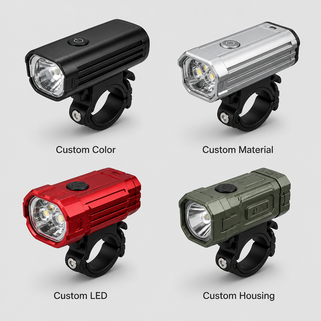 USB-C Rechargeable Bike Front Light 1000 Lumen 2