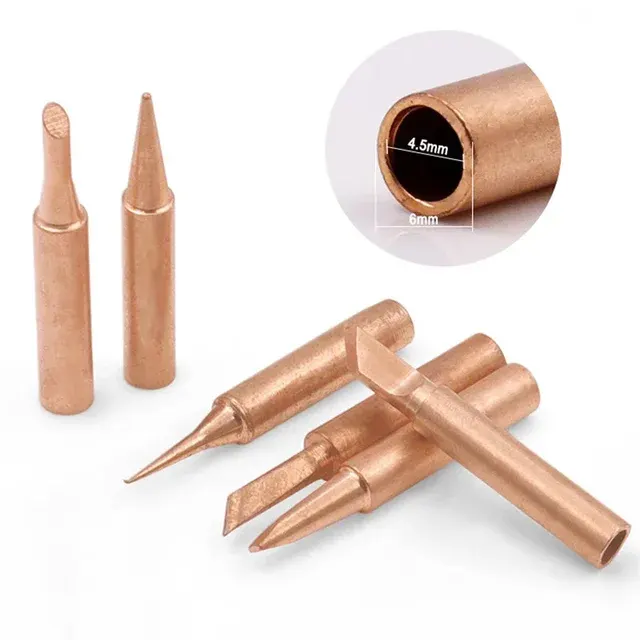 5-Piece Copper Soldering Tip Set for Soldering Iron 2