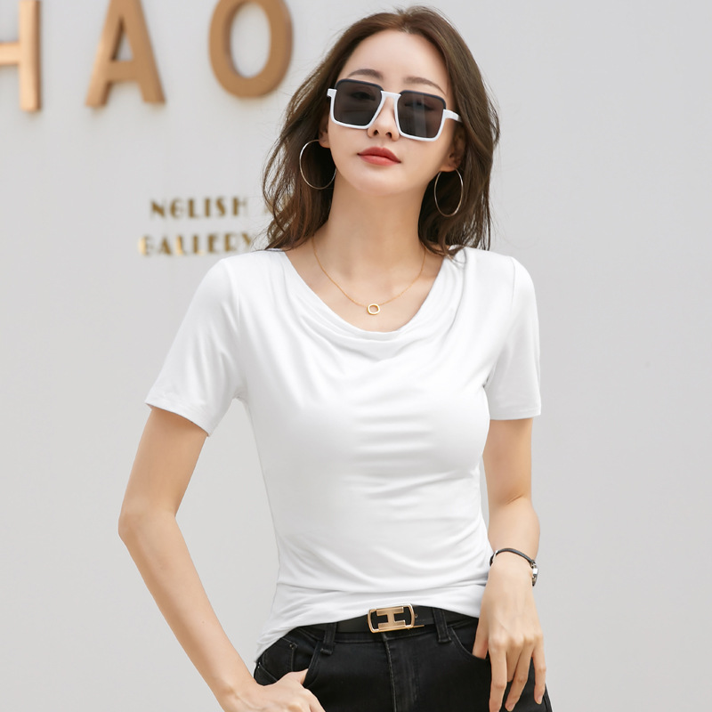 Women's Short Sleeve T-Shirt with Bra Pad 2